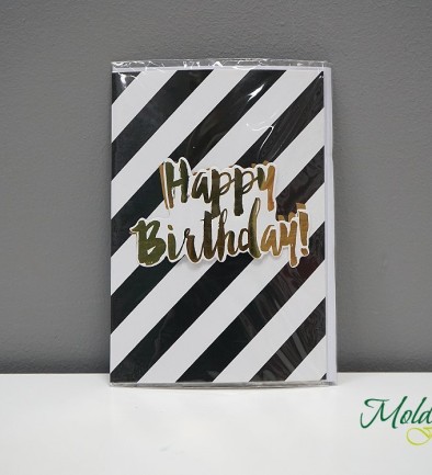 Birthday Card "HAPPY BIRTHDAY" with Envelope, 14 photo 394x433